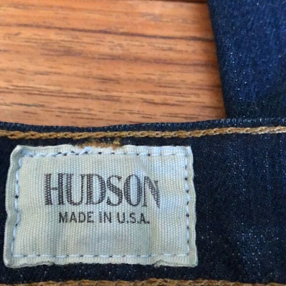 Hudson Tilda mid rise Cigarette Jean dark wash whiskering fading Size 31 - Picture 11 of 14